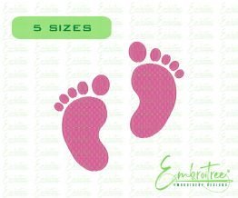 Baby Feet Embroidery Design