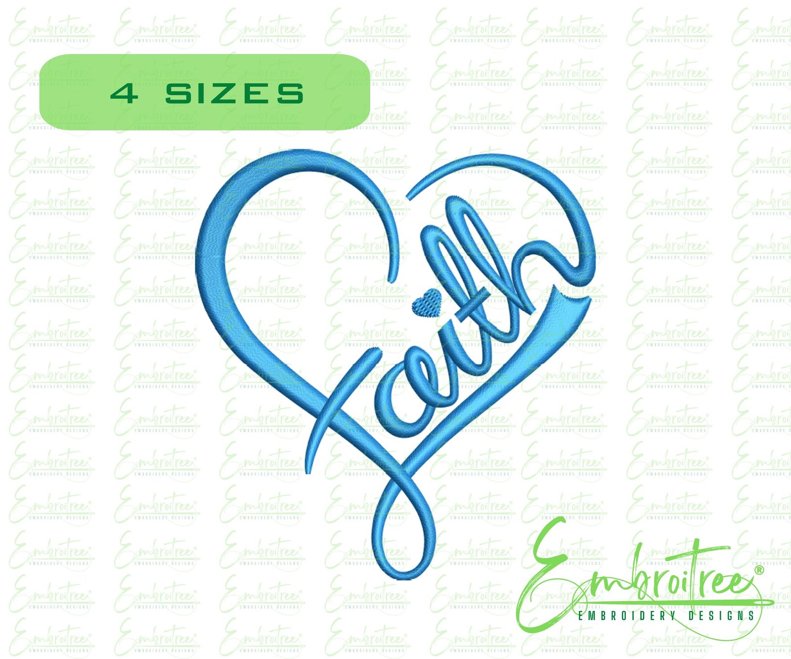 Faith Embroidery Design