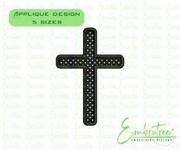 Christian Cross Applique Design